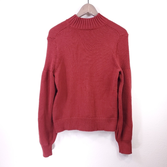 Ann Taylor LOFT Red Cable Knit Pullover Sweater - Picture 5 of 6